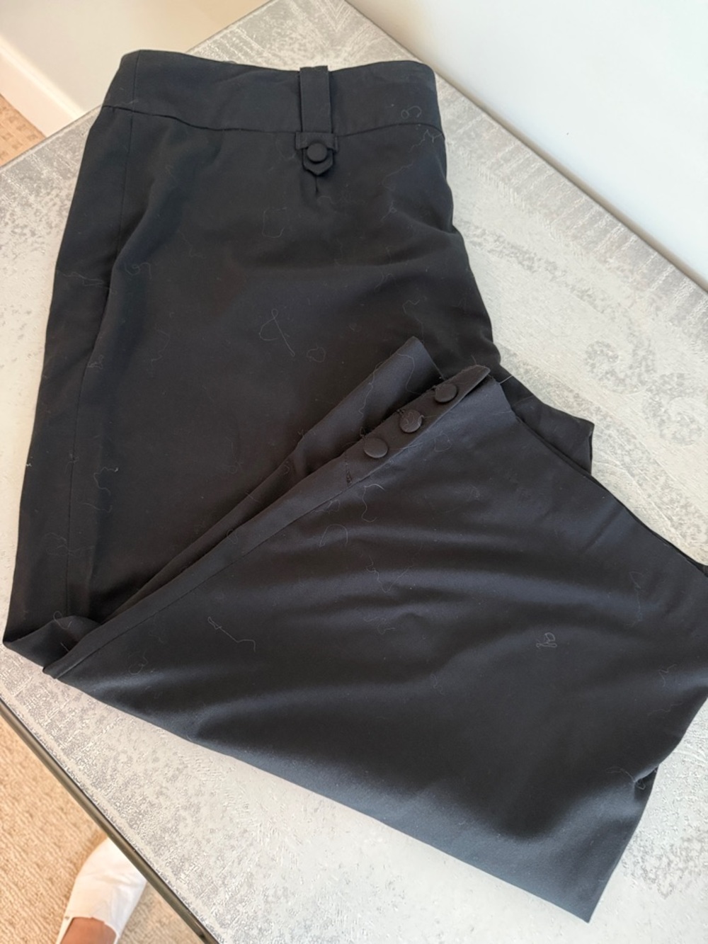 Mossimo Supply Co. Black Men's Dress Pants with Button Hem
